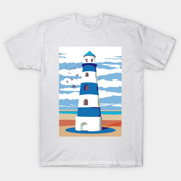 The lighthouse of Denia T-Shirt by Mimie20